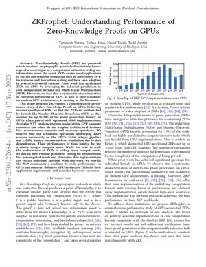 PDF Document Cover - ZKProphet: Understanding Performance of Zero-Knowledge Proofs on GPUs
